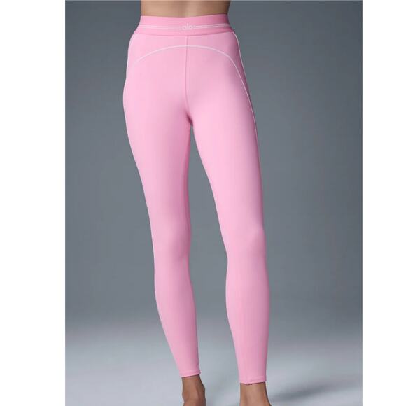 Alo Airbrush High-Waist Heart Throb Legging L - Picture 7 of 10